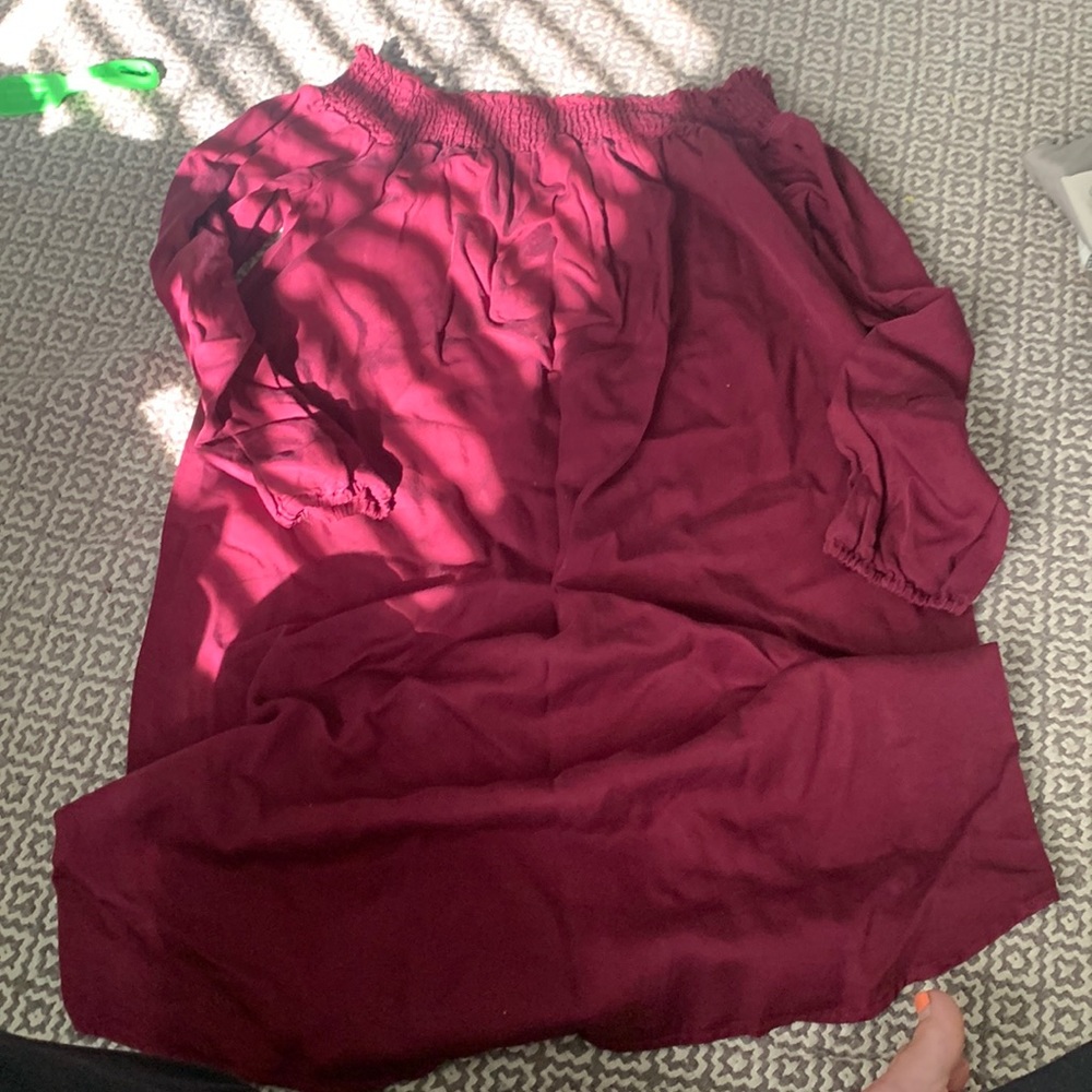 Isabelle maternity dress cranberry red size medium